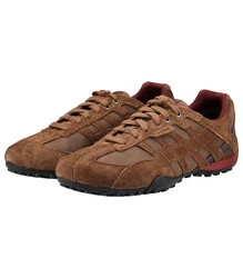 Geox Sneaker U4507A 022EK Schnürschuh Braun/Beige/Dunkelbraun