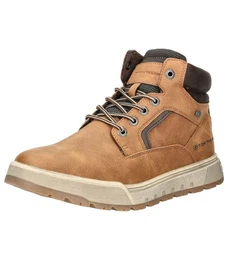 Stiefelette Lederimitat/Textil Schnrstiefelette