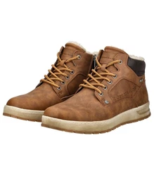TOM TAILOR Stiefelette Schnürstiefelette Braun/Beige/Dunkelbraun