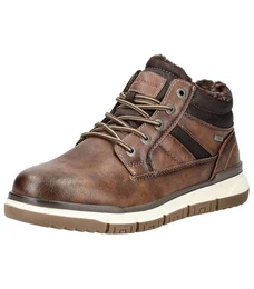 Stiefelette Lederimitat/Textil Schnrstiefelette
