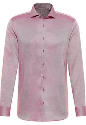 Eterna Langarmhemd SLIM FIT EASY IRON Rosa/Lila