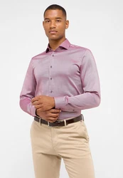 Eterna Langarmhemd SLIM FIT EASY IRON Rosa/Lila