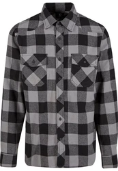 Brandit Outdoorhemd Check Shirt Herren Langarm Schwarz/Hellgrau/Grau/Dunkelgrau