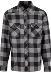 Brandit Outdoorhemd Check Shirt Herren Langarm Schwarz/Hellgrau/Grau/Dunkelgrau