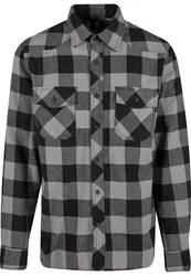 Brandit Outdoorhemd Check Shirt Herren Langarm Schwarz/Hellgrau/Grau/Dunkelgrau