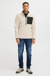 Blend Fleecejacke Style BHFloren Beige/Khaki/Braun