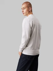 Calvin Klein Jeans Sweatshirt CHENILLE MONOLOGO CREW NECK Grau/Hellgrau/Silber