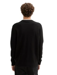 TOM TAILOR Denim Pullover Schwarz/Khaki/Beige