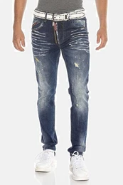 5-Pocket-Jeans Jeans mit trendigen Used-Elementen, CD658