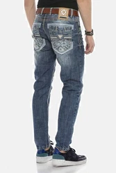 Cipo & Baxx Straight-Jeans DENIM CD597 DENIM (CD597)