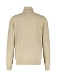 LERROS Strickpullover Flachstrick-Troyer mit Reißverschlusskragen Khaki/Beige