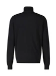 LERROS Strickpullover Flachstrick-Troyer mit Reißverschlusskragen Schwarz