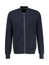 LERROS Strickjacke im College-Stil Dunkelblau/Blau/Hellblau