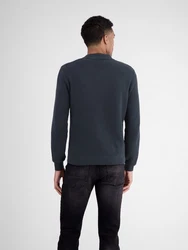 LERROS Strickjacke im College-Stil Dunkelblau/Blau/Hellblau