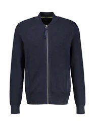 LERROS Strickjacke im College-Stil Dunkelblau/Blau/Hellblau