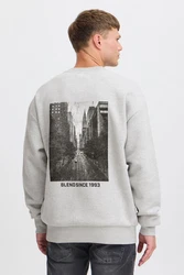 Blend Sweatshirt BHMCOPPER Grau/Hellgrau