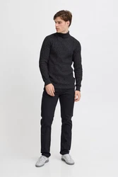 Blend Strickpullover BHPullover Dunkelgrau/Dunkelblau/Schwarz/Grau