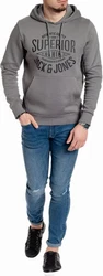Jack & Jones Kapuzensweatshirt Logoprint Dunkelgrau/Grau/Dunkelgrün/Dunkelblau/Lila