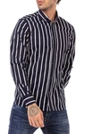 RedBridge Langarmhemd Dunkelblau/Hellblau/Schwarz