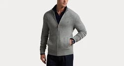 Polo Ralph Lauren Strickjacke mit Zip Grau/Dunkelgrau/Hellgrau