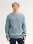 TOM TAILOR Denim Strickpullover Hellblau/Blau/Grau