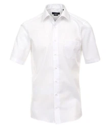 CASAMODA Kurzarmhemd Kent Comfort Fit NOS Weiß/Creme