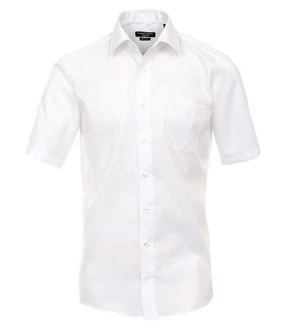 CASAMODA Kurzarmhemd Kent Comfort Fit NOS Weiß/Creme