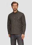 s.Oliver Langarmhemd Regular Fit mit Button-Down-Kragen Braun/Dunkelbraun/Dunkelgrün/Rot