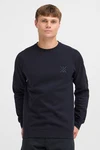 Indicode Rundhalspullover IDAlbix Sweatshirt Dunkelblau/Blau