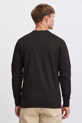Indicode Rundhalspullover IDAlbix Sweatshirt Schwarz/Dunkelgrau/Beige