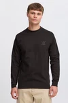 Indicode Rundhalspullover IDAlbix Sweatshirt Schwarz/Dunkelgrau/Beige
