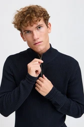 Casual Friday Troyer Pullover Karl Dunkelblau/Schwarz/Blau