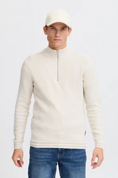 Troyer CFKARL halfzip structured knit schicker Troyer Pullover