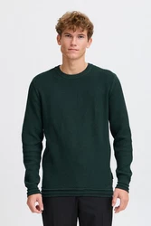 Casual Friday Strickpullover CFKARL Crew Neck Knit Dunkelgrün/Grün