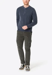 TIMEZONE Cargohose Regular Fit Slim Leg Klappentaschen (8023) Dunkelbraun