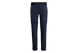 Salewa Outdoorhose Pedroc Durastretch Zip Off Softshellhose Blau/Dunkelblau/Orange/Hellblau