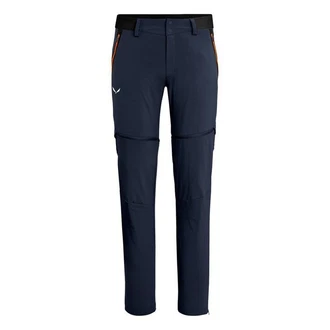 Salewa Outdoorhose Pedroc Durastretch Zip Off Softshellhose Blau/Dunkelblau/Orange/Hellblau