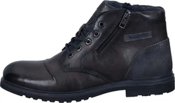 bugatti Stiefel aus Leder Blau/Dunkelblau