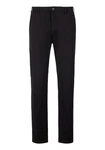 John Devin Stretch-Hose regular-fit Dunkelblau/Dunkelgrau/Lila