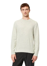 Marc O'Polo Rundhalspullover Khaki/Grau/Beige