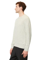 Marc O'Polo Rundhalspullover Khaki/Grau/Beige