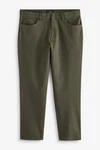 Next Straight Fit Hose im Jeans-Stil Khaki/Dunkelgrün