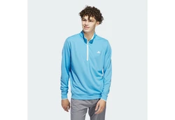 ADIDAS GOLF Sportsweatshirt LIGHTWEIGHT HALF-ZIP OBERTEIL Hellblau/Blau