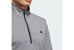 ADIDAS GOLF Sportsweatshirt LIGHTWEIGHT HALF-ZIP OBERTEIL Grau/Hellgrau/Dunkelgrau