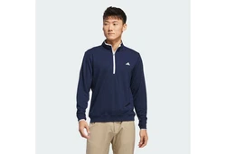 ADIDAS GOLF Sportsweatshirt LIGHTWEIGHT HALF-ZIP OBERTEIL Dunkelblau/Blau