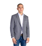 Denim Distriqt Jerseysakko Sportlich Jersey Sakko mit Stretch Antracite (56)