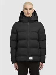 khujo Steppjacke SILAS2 Schwarz/Dunkelgrau