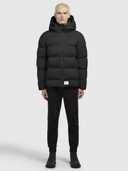 khujo Steppjacke SILAS2 Schwarz/Dunkelgrau