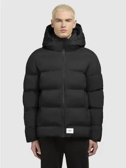 khujo Steppjacke SILAS2 Schwarz/Dunkelgrau
