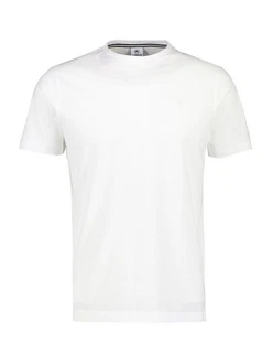 LERROS T-Shirt Basic-Look Weiß/Creme/Grau